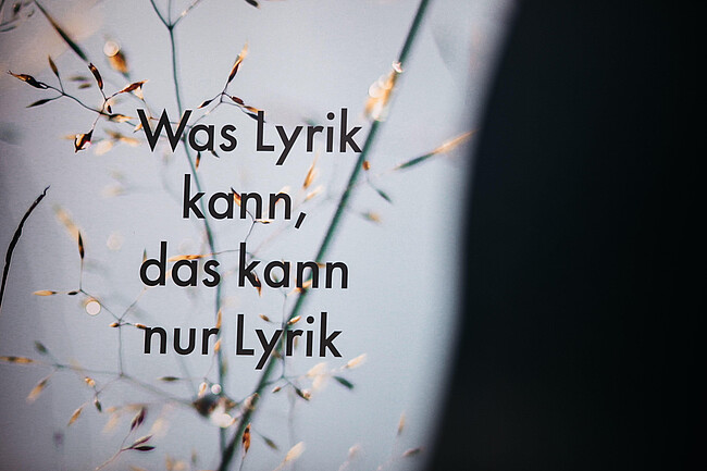 Meditation mit der Sprache der Lyrik