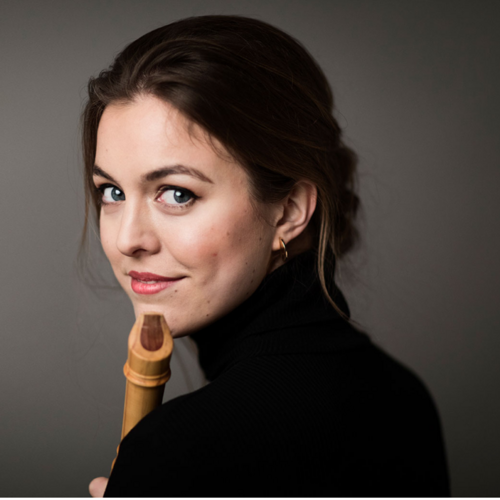 Tabea Debus (Blockflöte) und Barockensemble